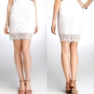 NWT Gorgeous Ann Taylor white lace eyelet skirt.